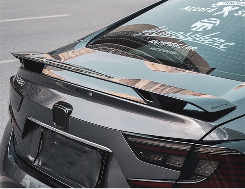 Dark Gray Reat Trunk Spoiler Wing Lip Body Kit fits Honda Accord 10th 2018-2022