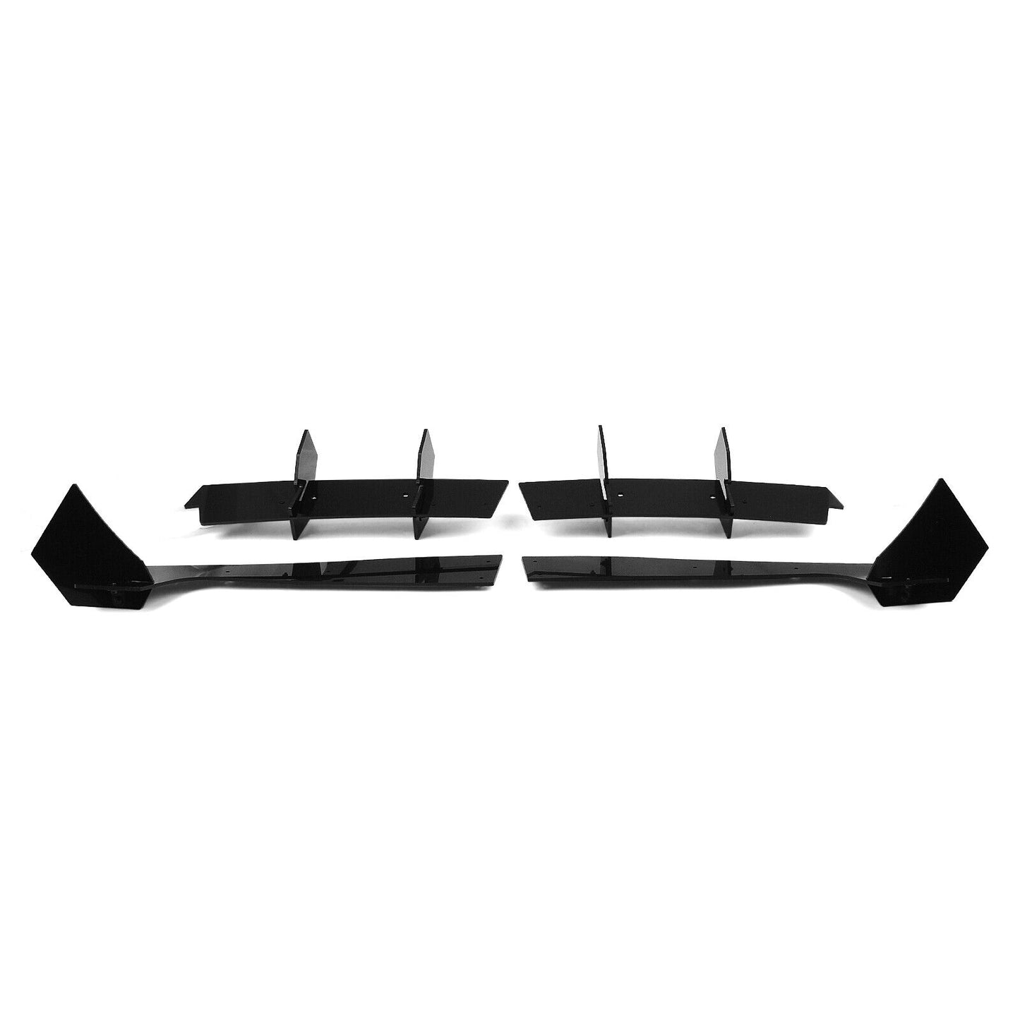 3855451BK Rear Bumper Diffuser Lip Valance Apron fits fitsd Mustang 15-21 Black