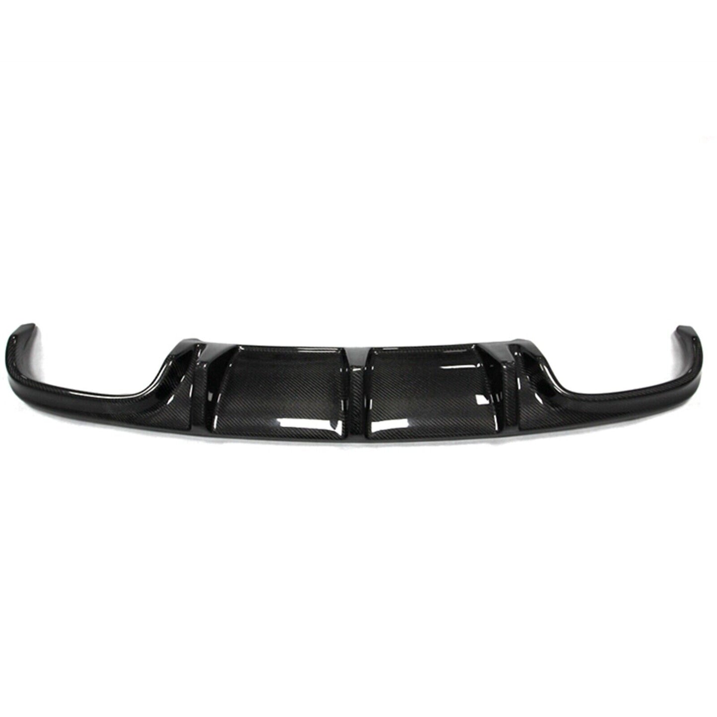 Fit fits Mercedes Benz W204 C63 AMG 2008-2011 Black Rear Bumper Diffuser Lip