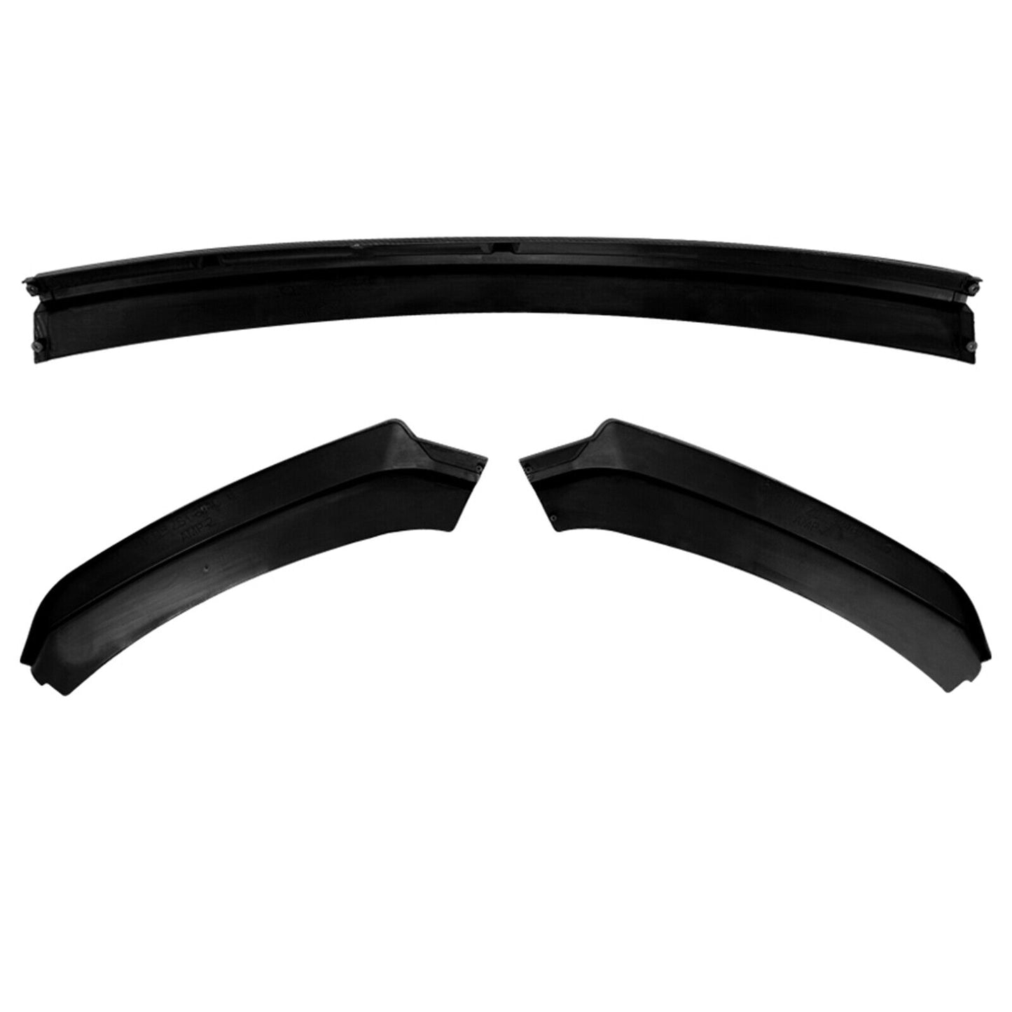 Gloss Black Front Bumper Spoiler Lip Splitter fits Seat Leon MK3.5 2017-2020