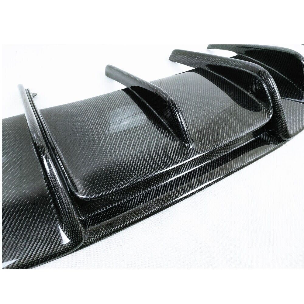 Black Rear Bumper Diffuser Lip fits Benz W218 CLS550 CLS63 AMG 11-14 Carbon Fiber