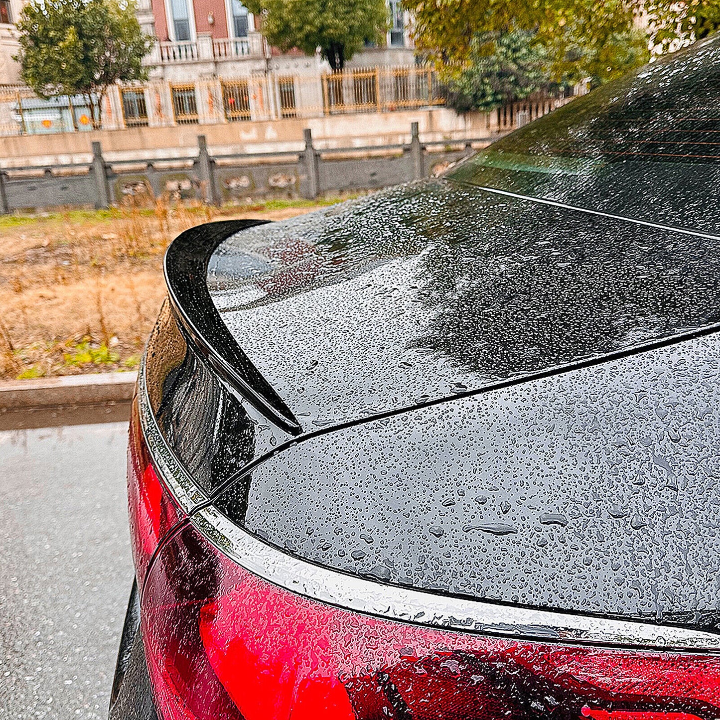 Gloss Black Rear Trunk Spoiler Lip Wing fits Mercedes Benz E Class W214 E260 2024