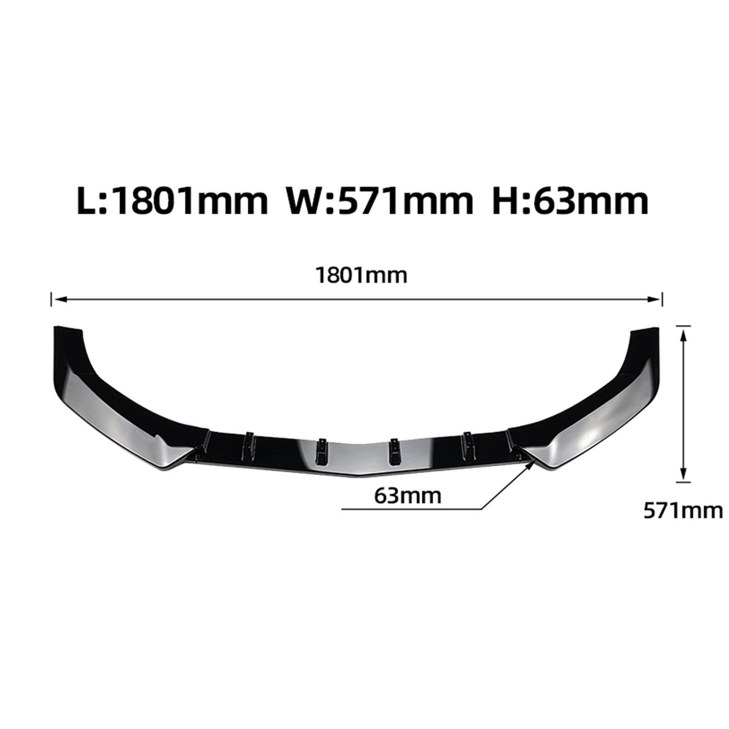 fits Mercedes Benz W212 Sport 13-15 Carbon Fiber Look Front Spoiler Lip Splitter