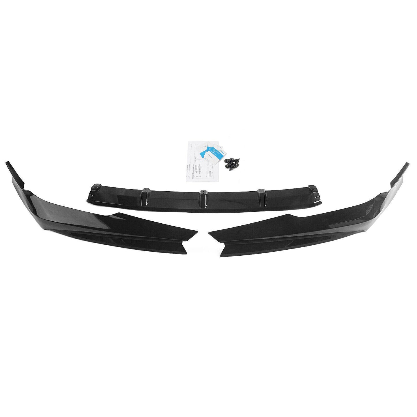 3pcs Front Bumper Spoiler Lip Kit fits Honda Accord 2021 NEW AKASAKA Black