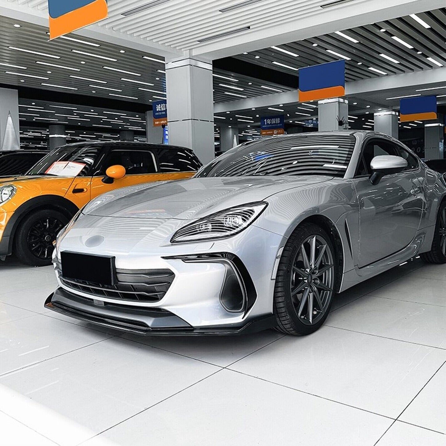 Gloss Black Front Bumper Spoiler Lip Kit fits Subaru BRZ 2022-2024 Bodykit