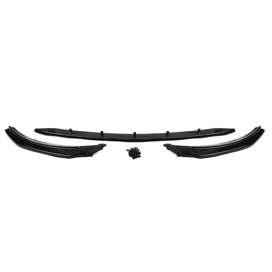 1Set Front Bumper Spoiler Lip fits Benz CLA W117 CLA45 AMG 2017-2019 Sport Black