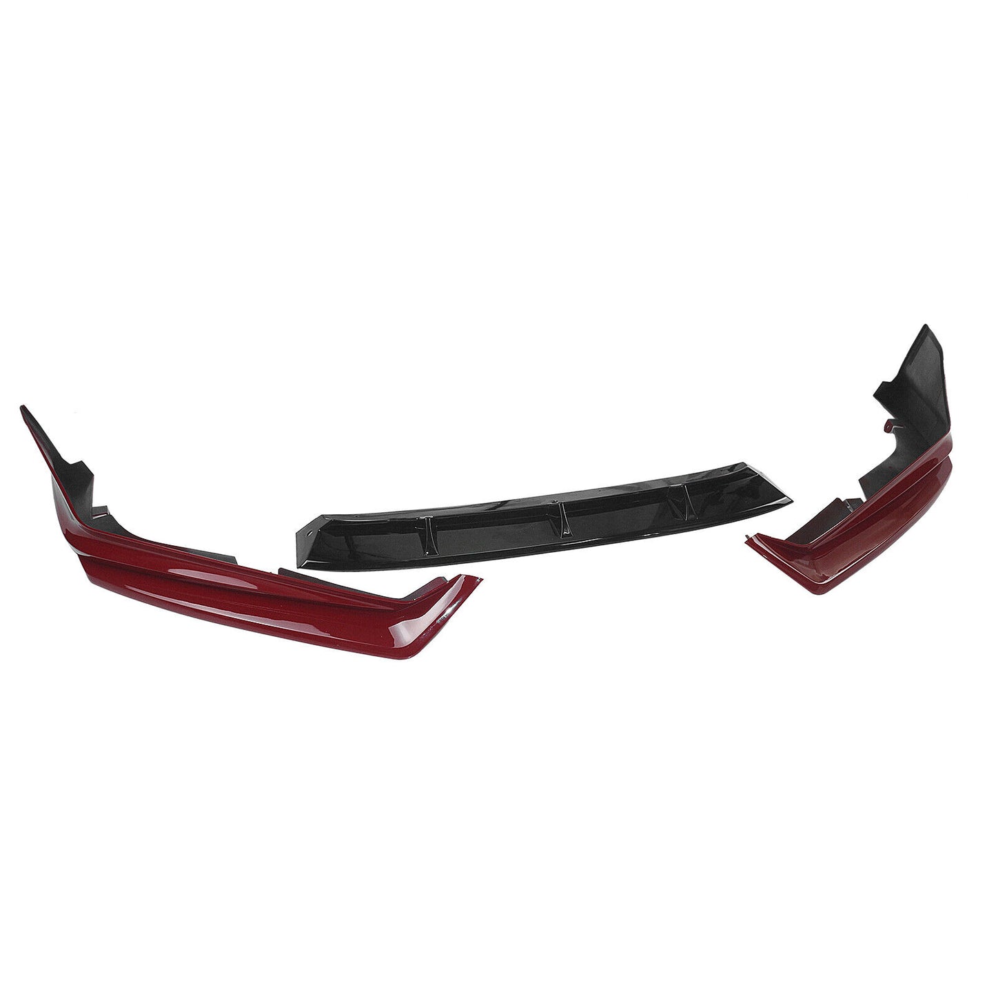 fits Honda Accord YOFER 2021-2022 Front Bumper Splitter Spoiler Lip Black + Red