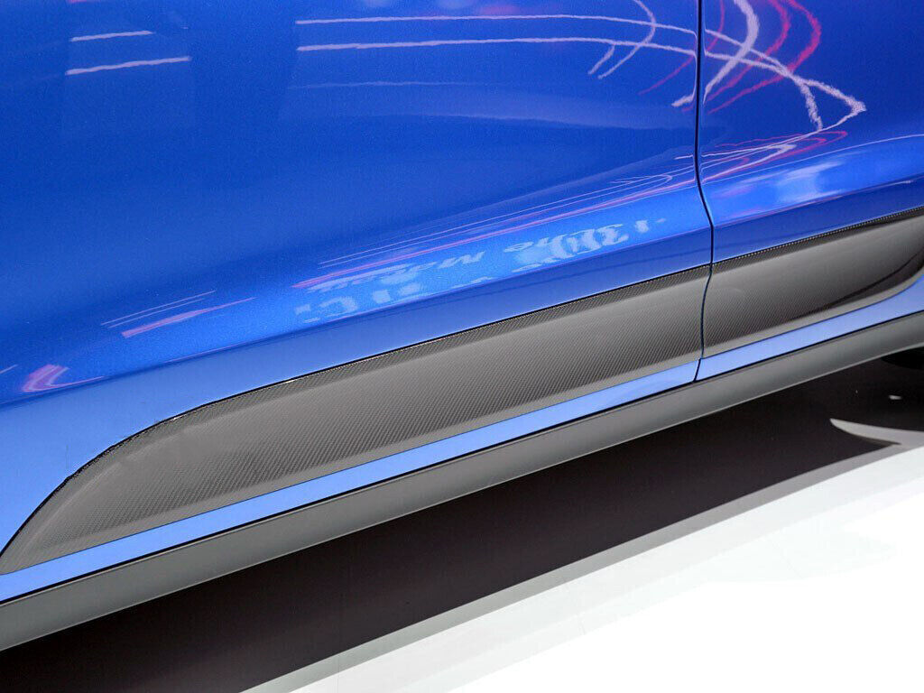 4x fits Porsche Macan 2014-2023 Carbon Fiber Door Side Moulding Trim Cover Black