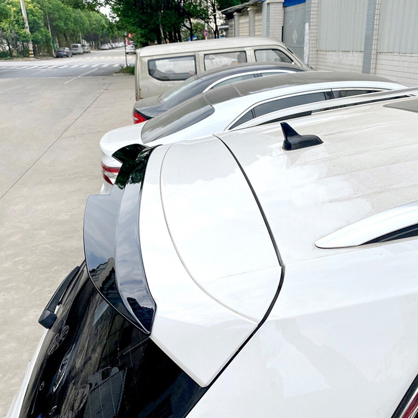 Gloss Black Rear Trunk Spoiler Lip Wing fits Volkswagen Tiguan R-Line 2017-23
