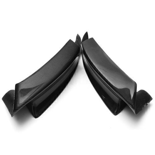 Front Bumper Side Spoiler Cover Trim fits Mercedes-Benz Smart 15-19 Carbon Fiber