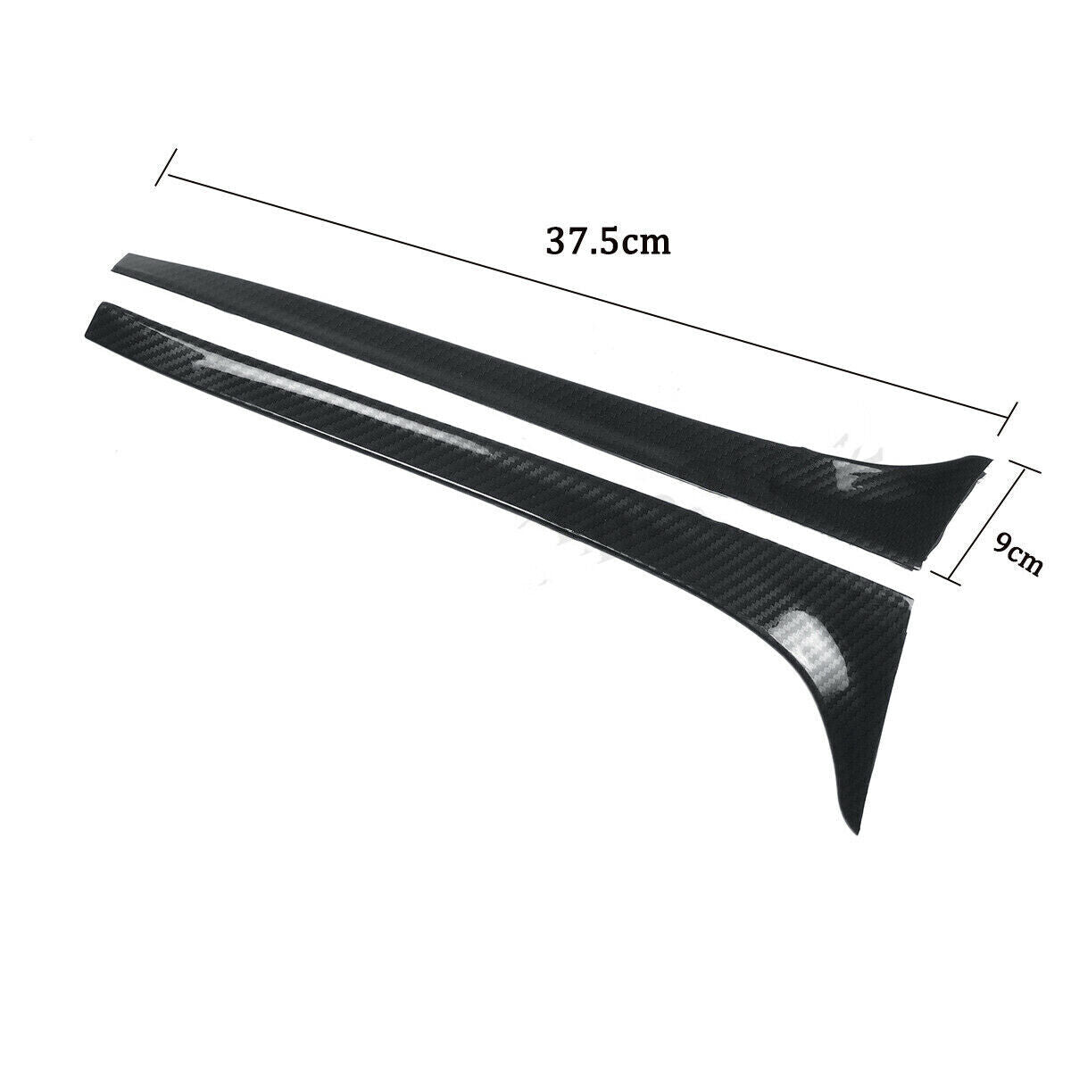 2X Carbon Fiber Rear Window Side Spoiler Wing fits VW GOLF 7 MK7 GT 2014-2018