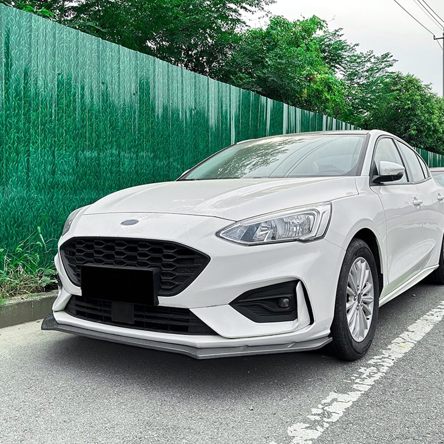 Carbon Look Front Bumper Spoiler Lip Kit fits fitsd Focus MK4 ST Line 2019-2022 20