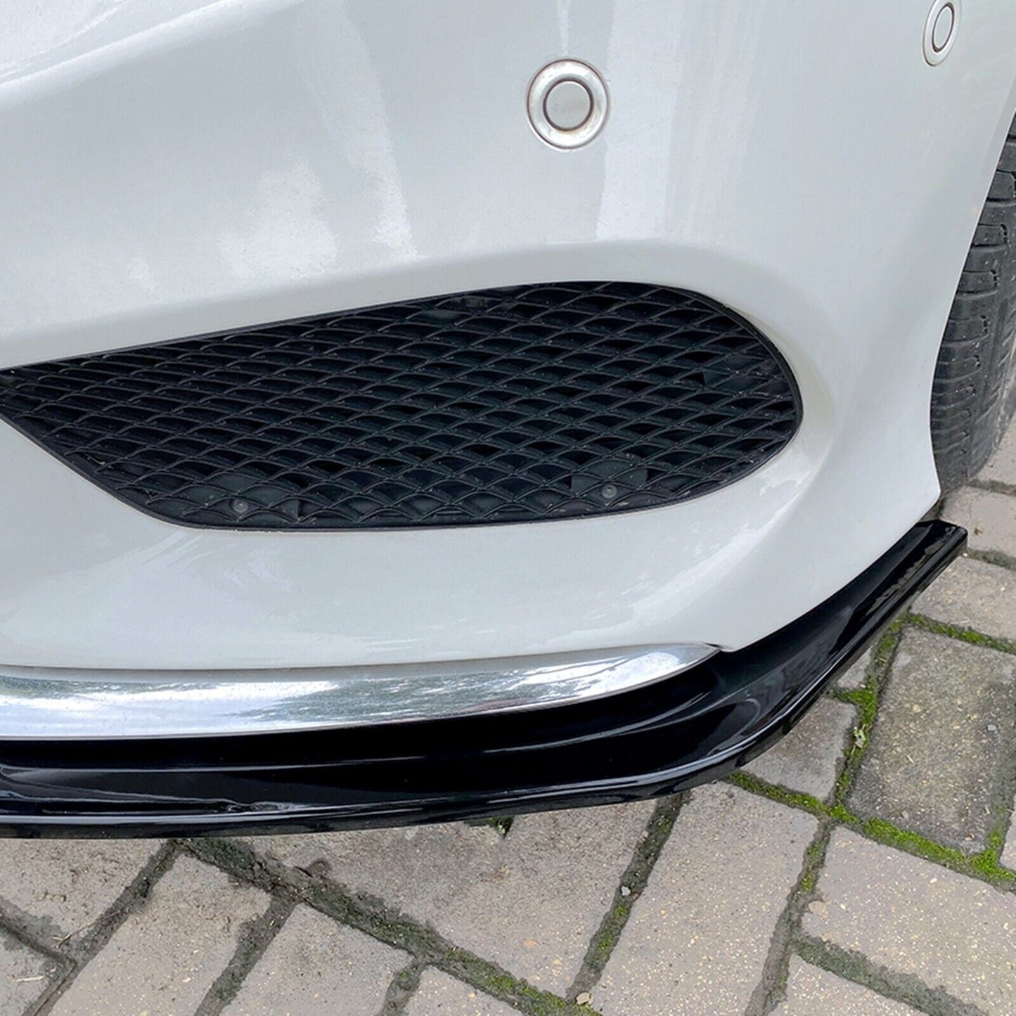 Gloss Black Front Bumper Spoiler Lip fits Mercedes Benz E Class W212 Sport 13-15