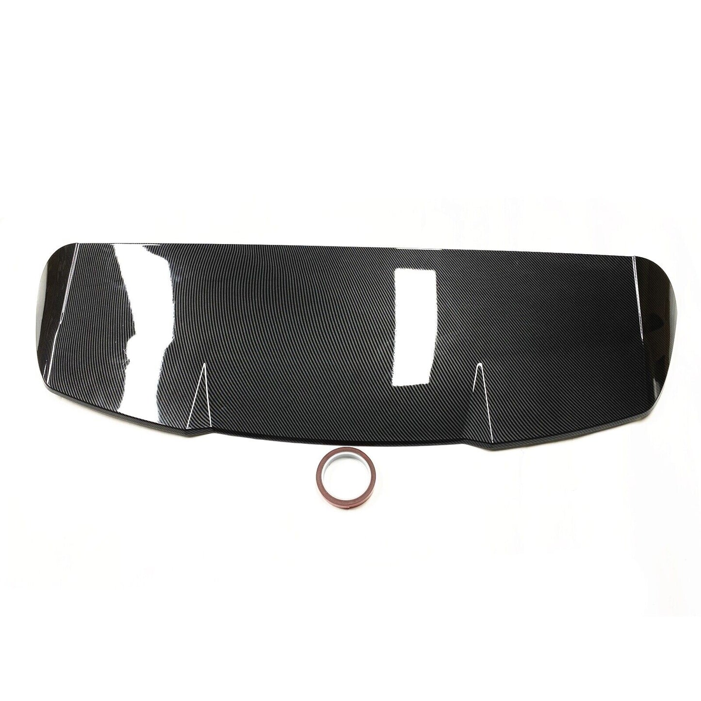 Rear Trunk Spoiler Lip Wing Carbon Fiber Look fits Audi Q8 2019-2022 4Door SUV