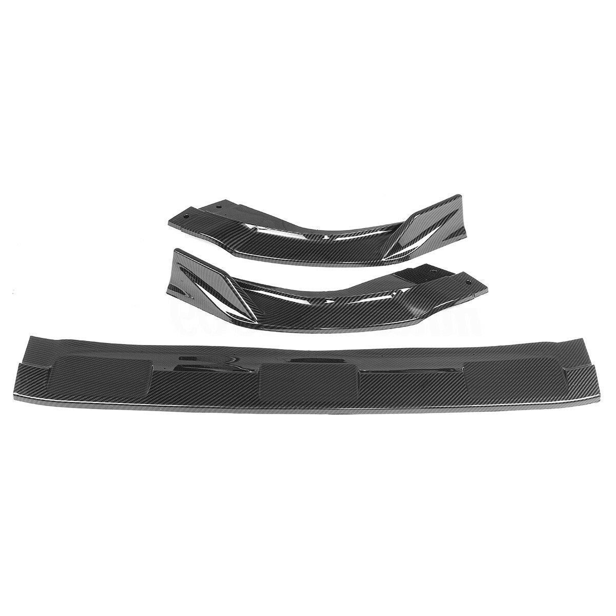 Carbon Look Front Bumper Spoiler Splitter Lip Kit fits 2019-2023 Toyota RAV4