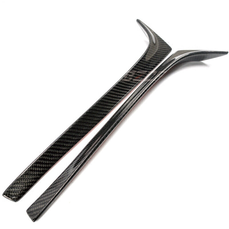 2X Carbon Fiber Rear Window Side Spoiler Wing fits VW GOLF 7 MK7 GT 2014-2018