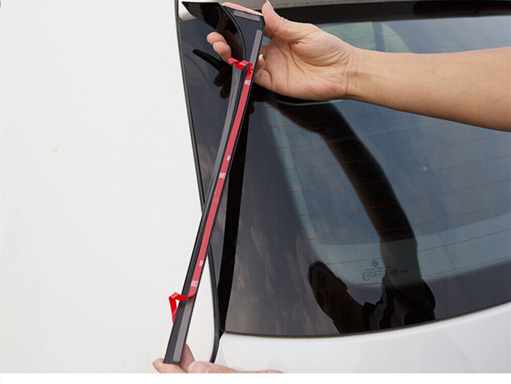 2X Carbon Fiber Rear Window Side Spoiler Wing fits VW GOLF 7 MK7 GT 2014-2018