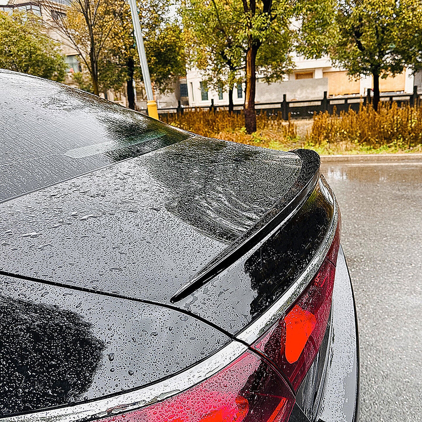 Gloss Black Rear Trunk Spoiler Lip Wing fits Mercedes Benz E Class W214 E260 2024