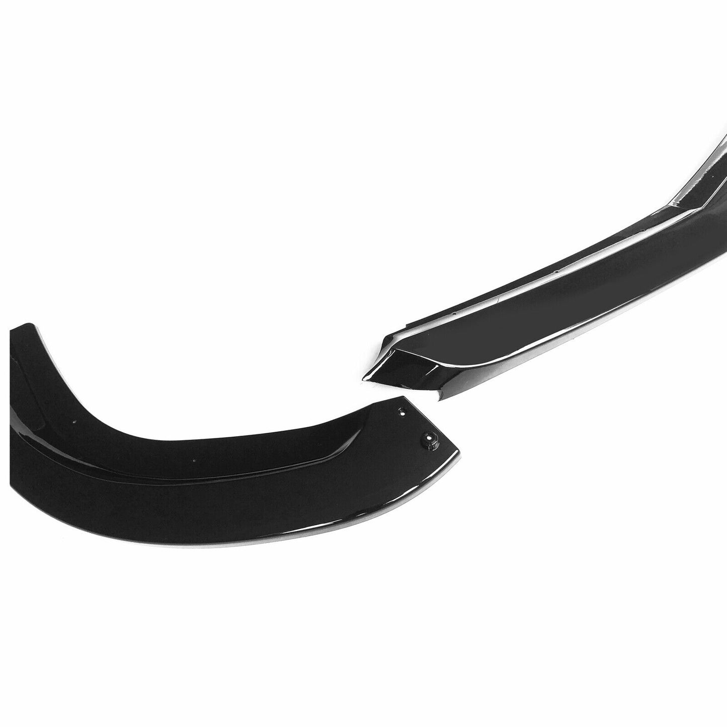 Black Front Bumper Spoiler Splitter Lip fits Benz C-Class W204 C63 2008-2011