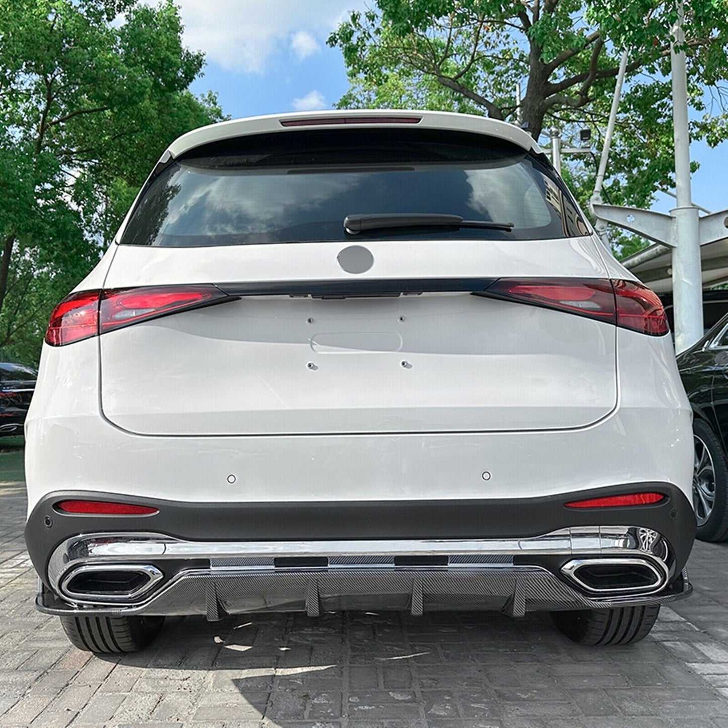 CB Style Rear Bumper Diffuser Lip Side Splitter fits Benz X254 GLC260 GL300 2023+