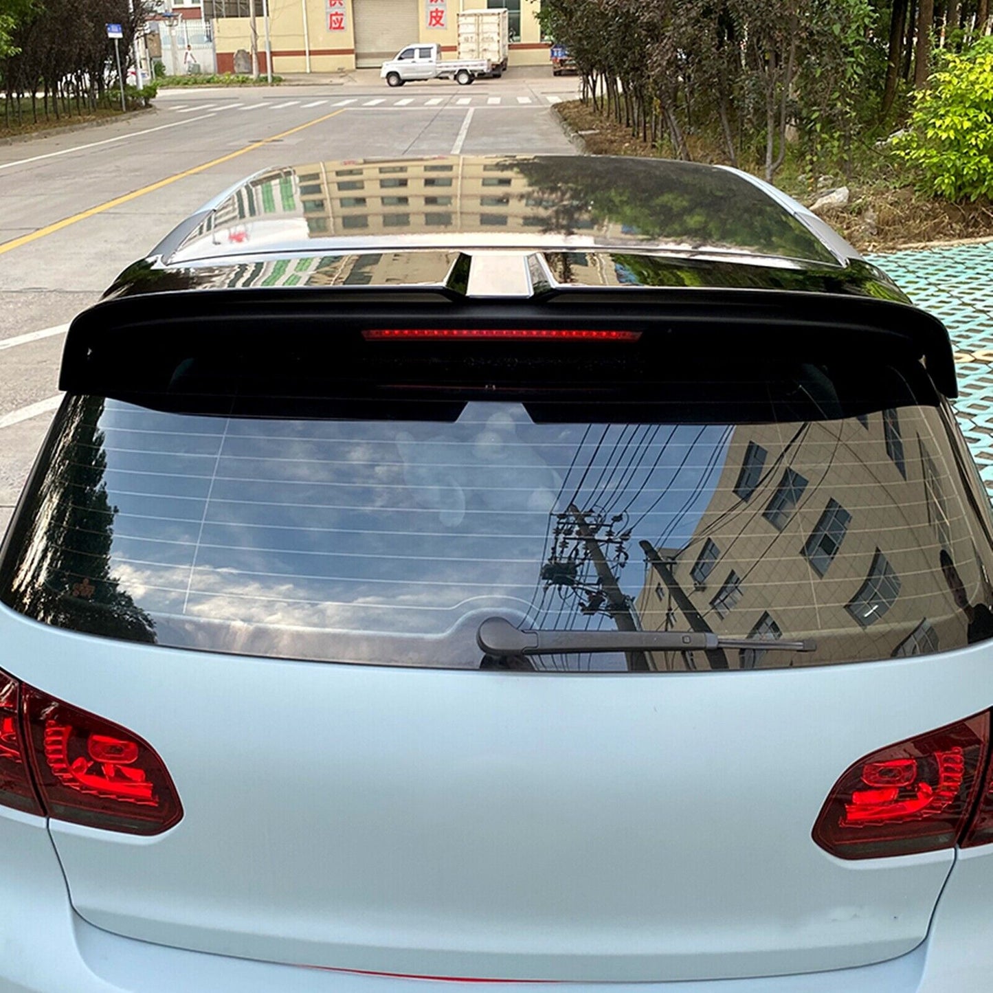 Gloss Black Rear Roof Trunk Spoiler Lip fits Volkswagen Golf 6 MK6 GTI R 2008-13