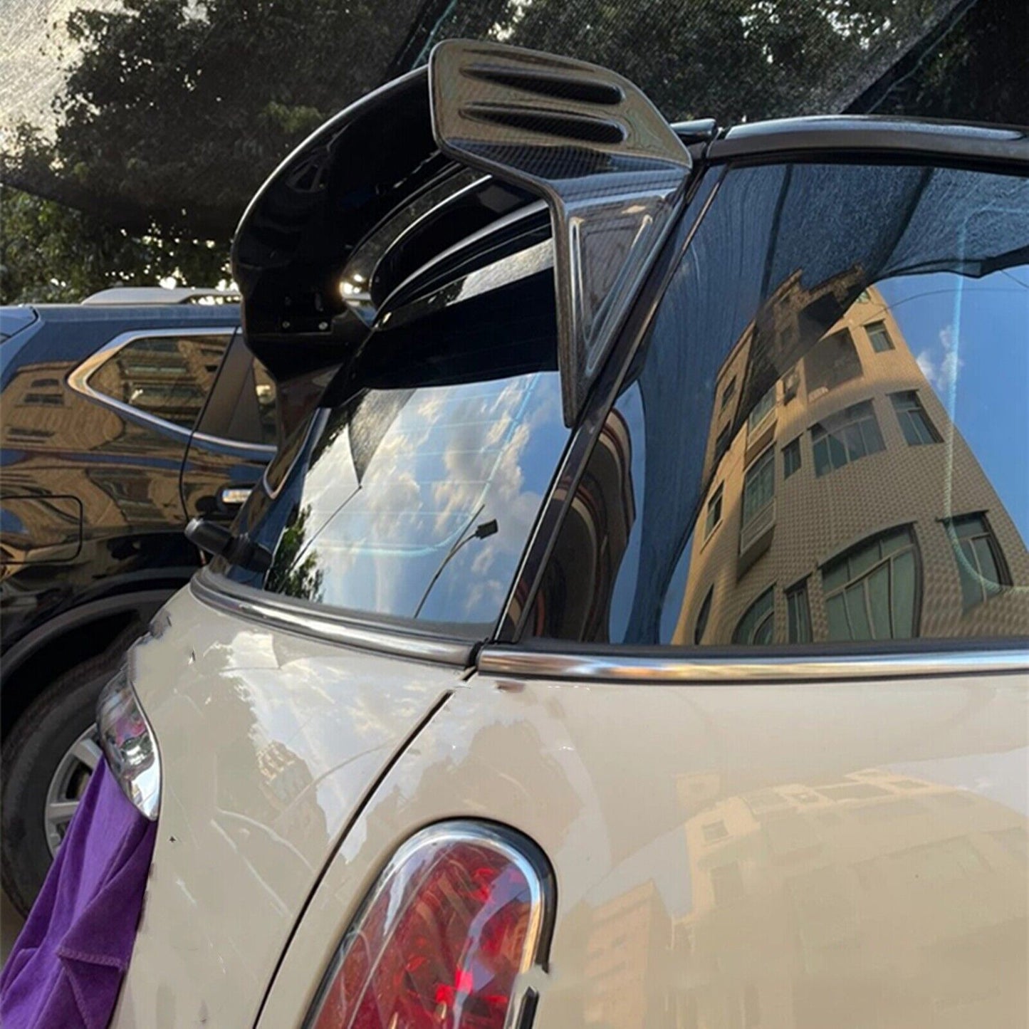 Carbon Fiber Rear Trunk Spoiler Lip fits Mini Cooper S R55 R56 R57 R58 R59 07-14