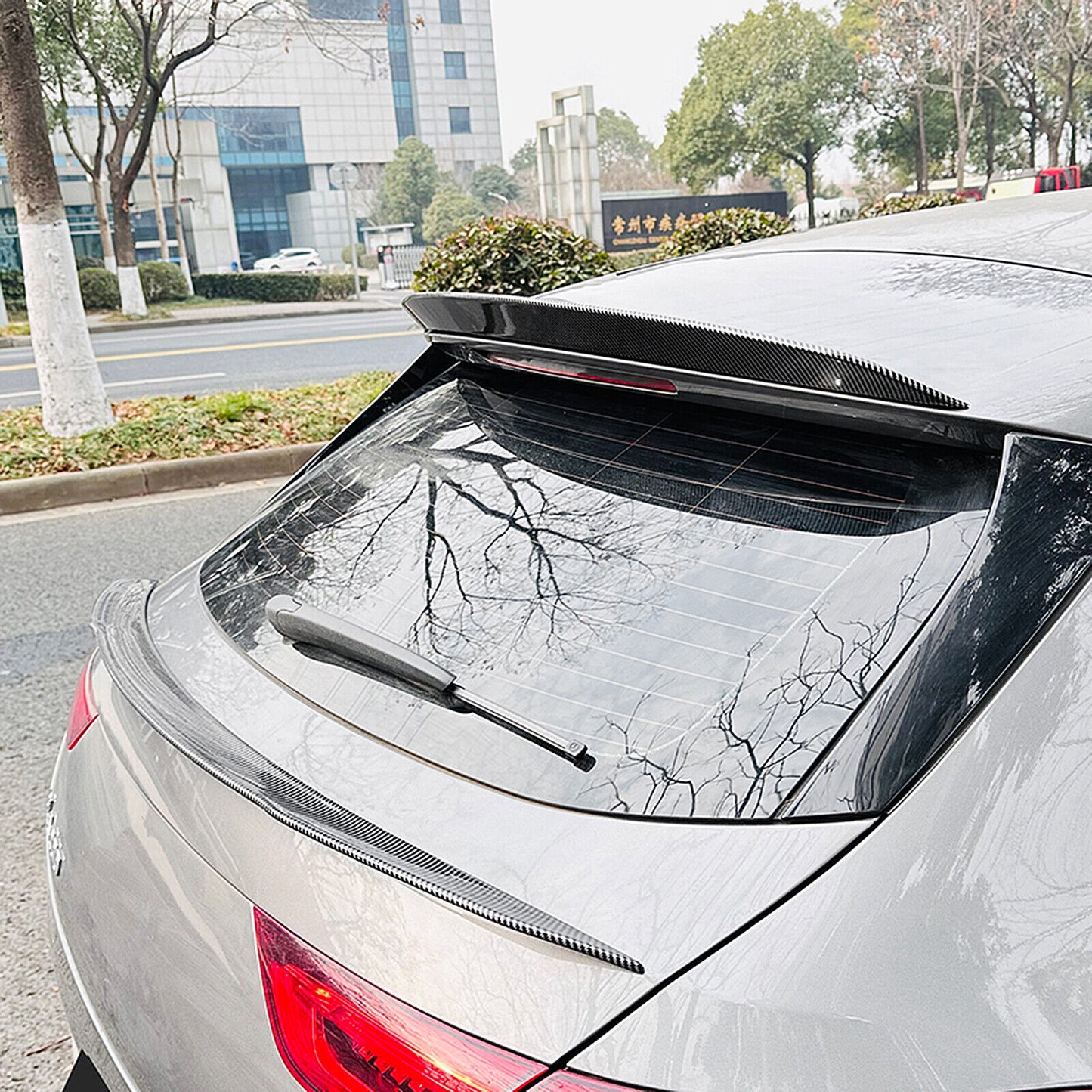 Rear Spoiler Lip Middle Wing fits Benz CLA Class X118 CLA200 19-22 Carbon Look