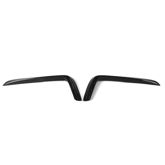 Front Bumper Spoiler Lip+Fog Light Eyelid Kit fits Honda Accord 2021-2022 White