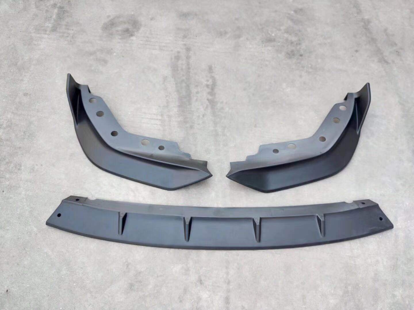 3PCS Matte Black Front Bumper Spoiler Lip fits BMW 3 Series G20 2019-2020