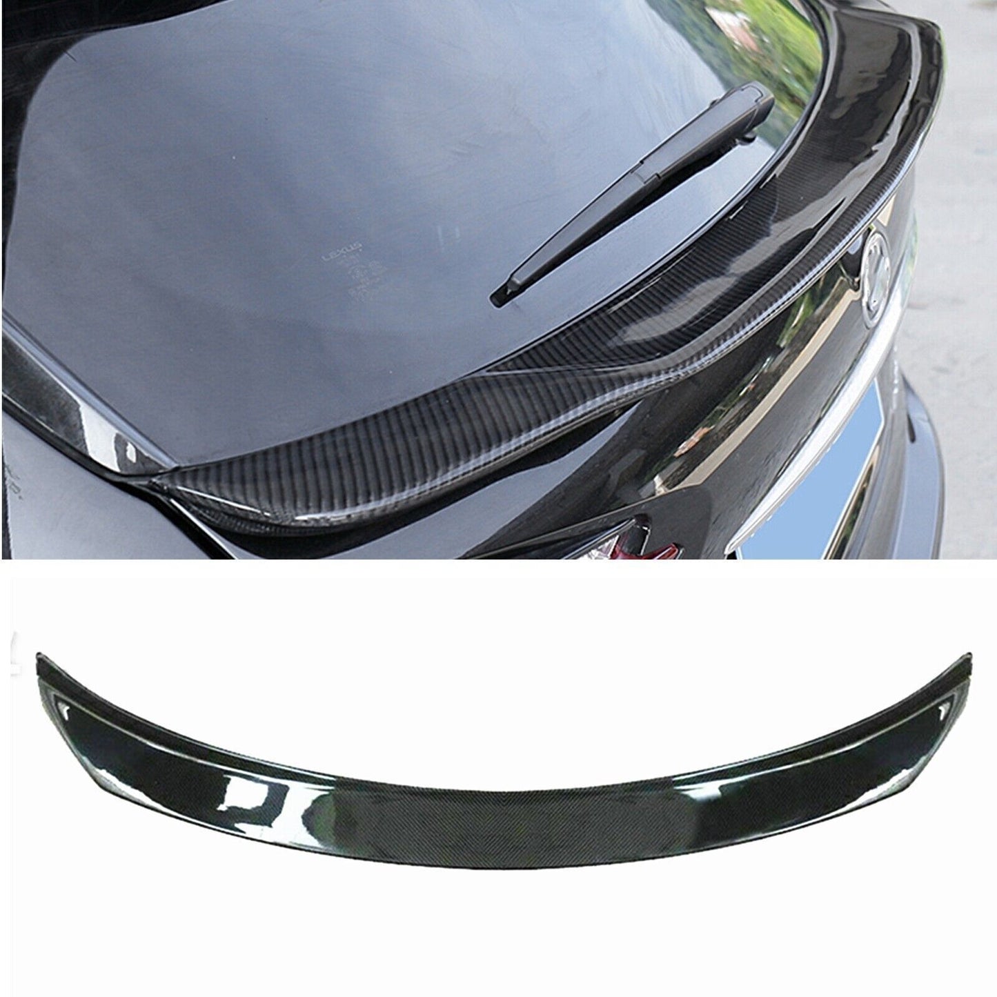 Carbon Fiber Rear Trunk Spoiler Wing Lip fits Lexus NX200 NX300 2015-2021 2016