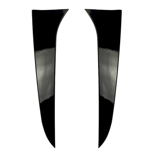 2x Black Rear Window Side Spoiler Canard Splitter Trim fits BMW X1 E84 2009-2015