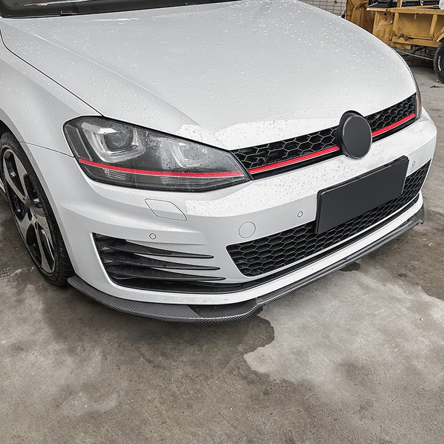 Carbon Fiber Look Front Spoiler Lip Kit fits VW GOLF 7 MK7 GTI Rline 2013-2016 14