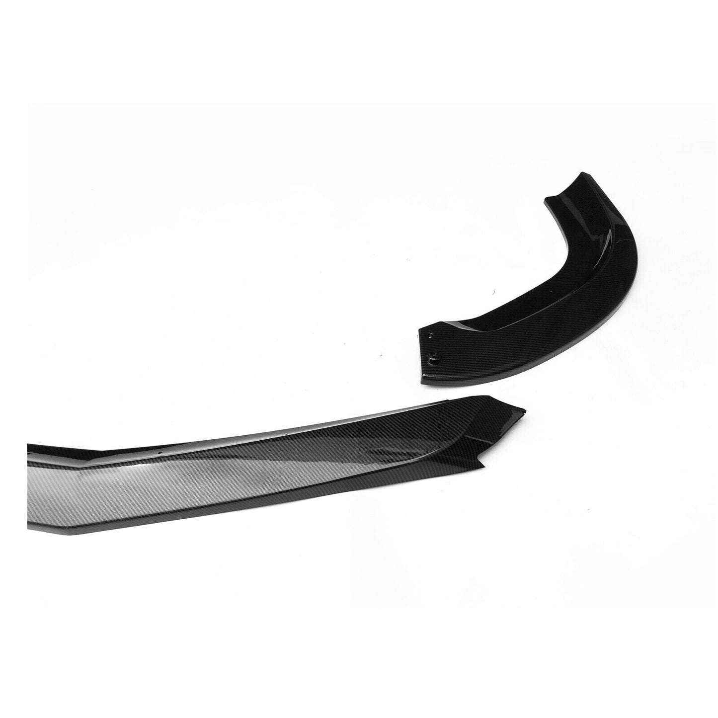 Black Front Bumper Splitter Lip fits Mercedes Benz C-Class W204 C63 2008 2009-11