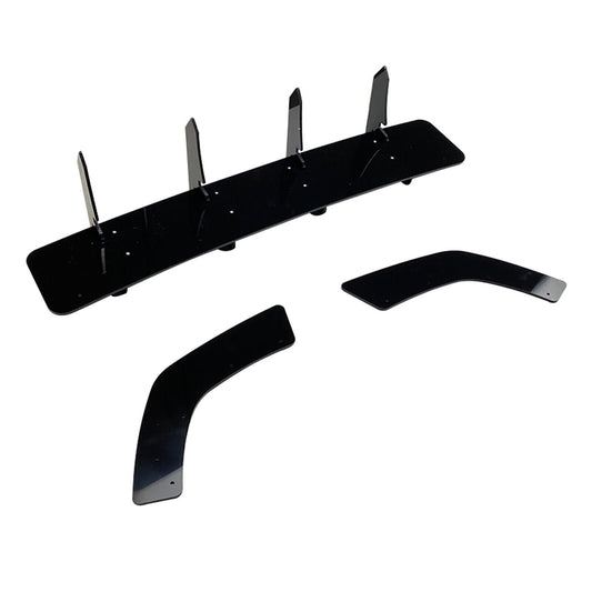 3x Rear Bumper Diffuser Lip Spoiler Kit fits Hyundai I30N Hatchback 2020-2022