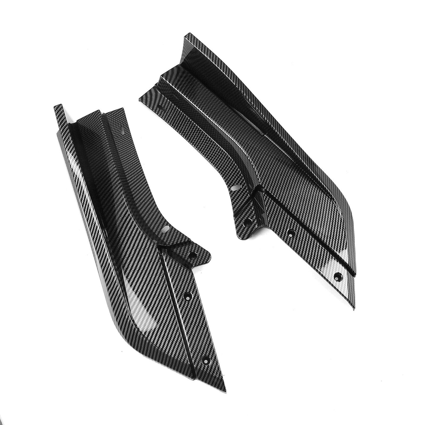 Carbon Fiber Look Front Bumper Spoiler Lip Splitter fits Chevy Corvette C8 20-24