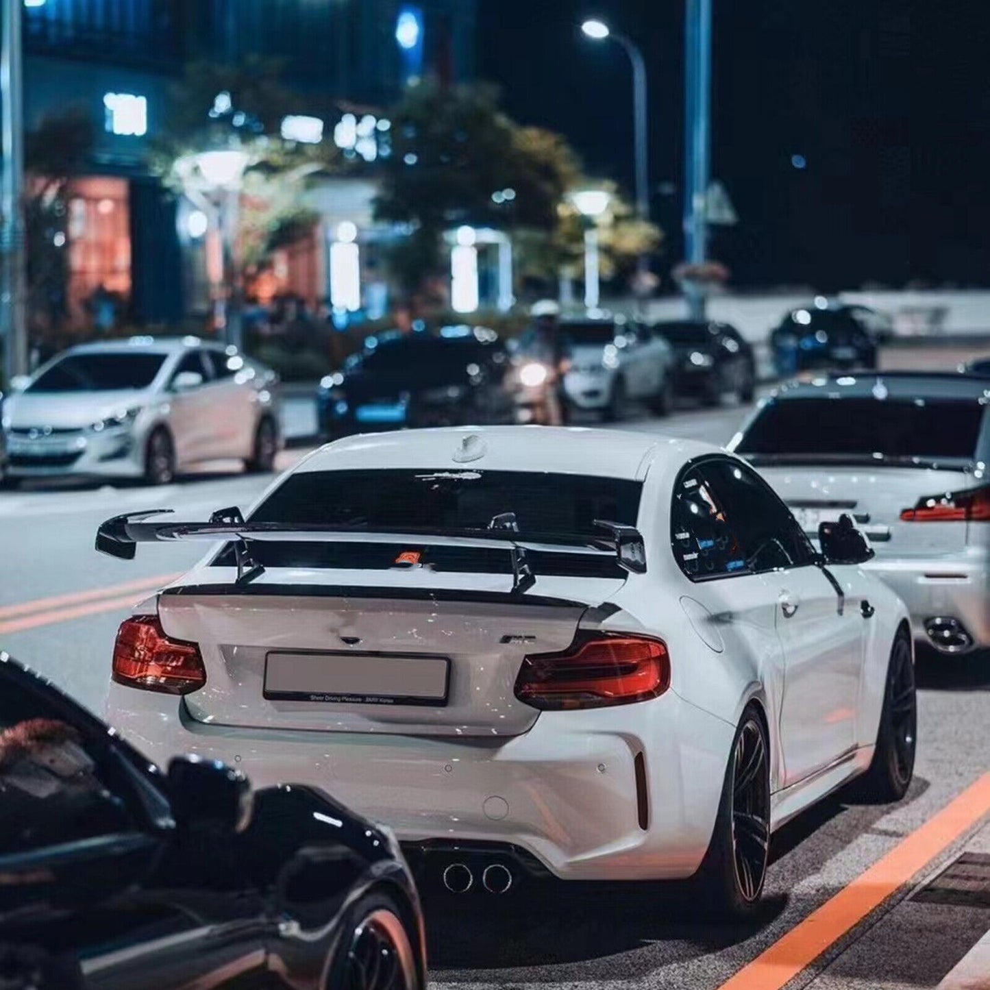 fits Tesla Model 3 2017-2024 2018 2019 Real Carbon Fiber Rear Spoiler Lip Wing A