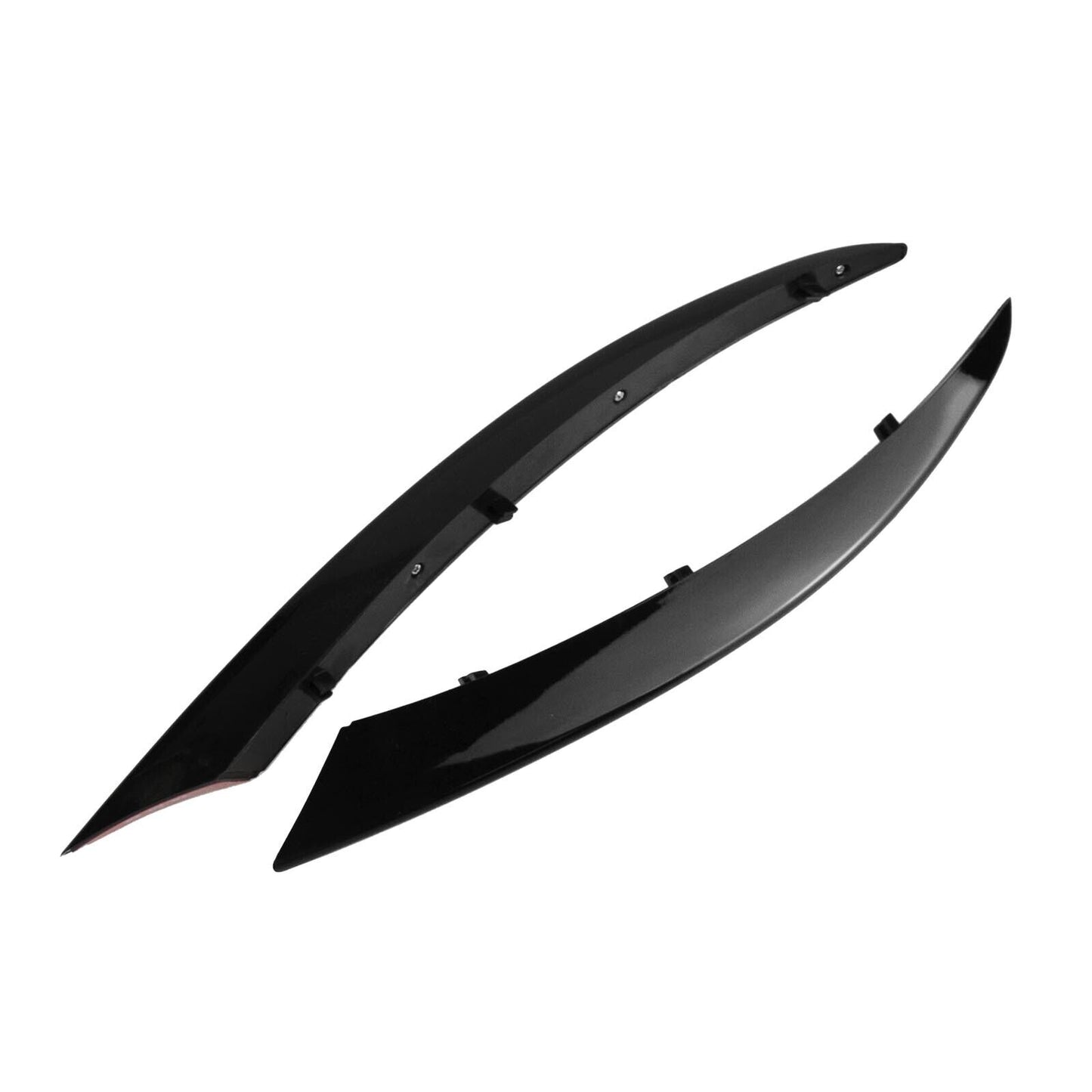 4x Front Fog Light Cover Trim fits 2014-2021 Benz C Class Glossy Black