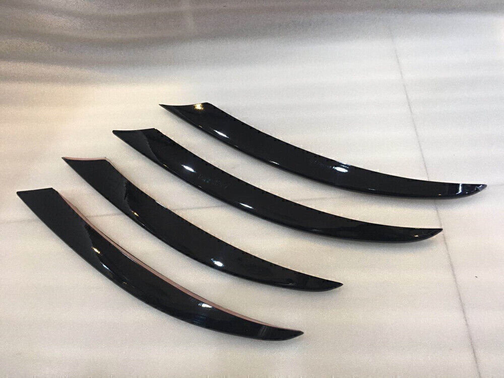 Front Spoiler Lip+Air Vent Cover Trim fits 2015-18 Benz C-Class W205 Sport Black