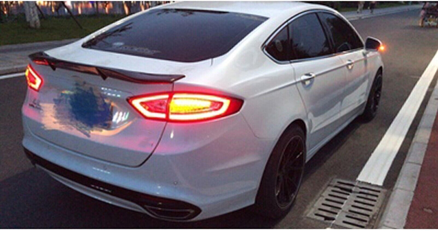 Carbon Fiber Black Rear Trunk Spoiler Lip fits fitsd Fusion Mondeo 2013-2020 PSM