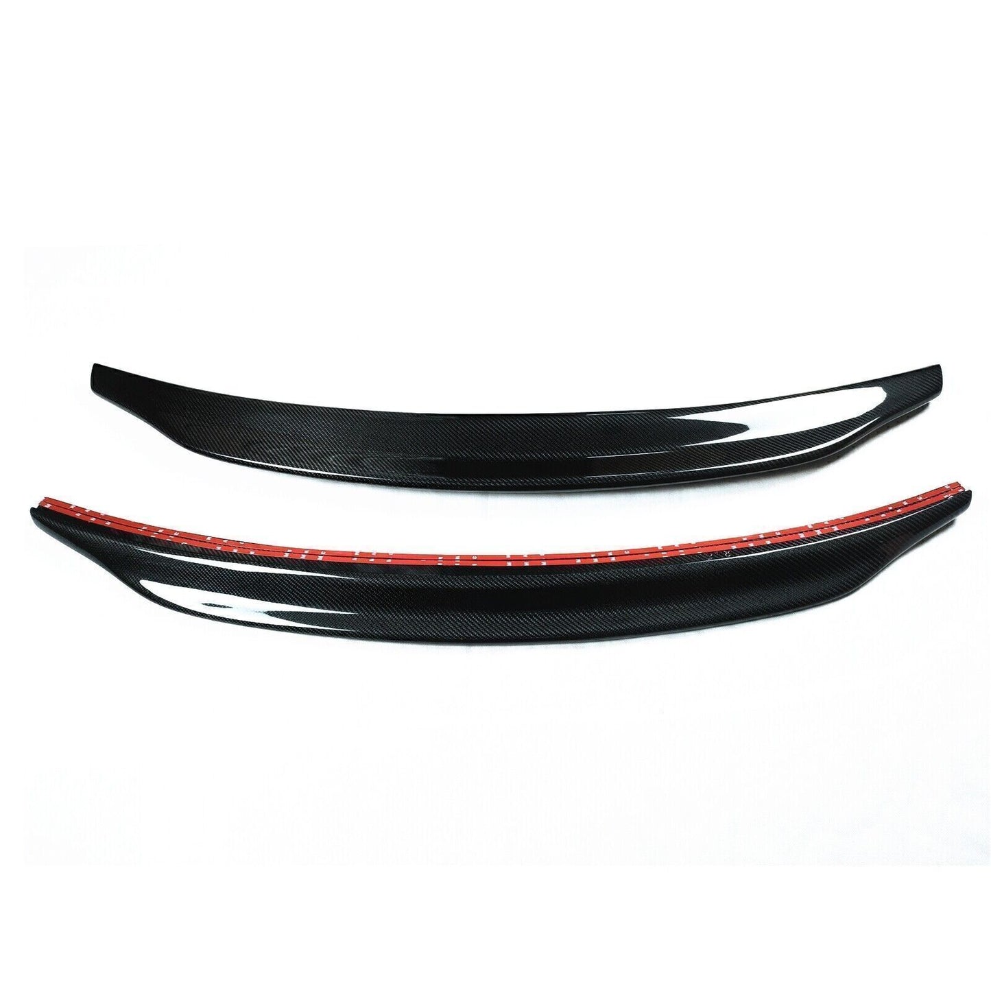 Carbon Fiber Rear Trunk Spoiler Roof Lip fits Audi A4 S4 B9 2017-2023 Black