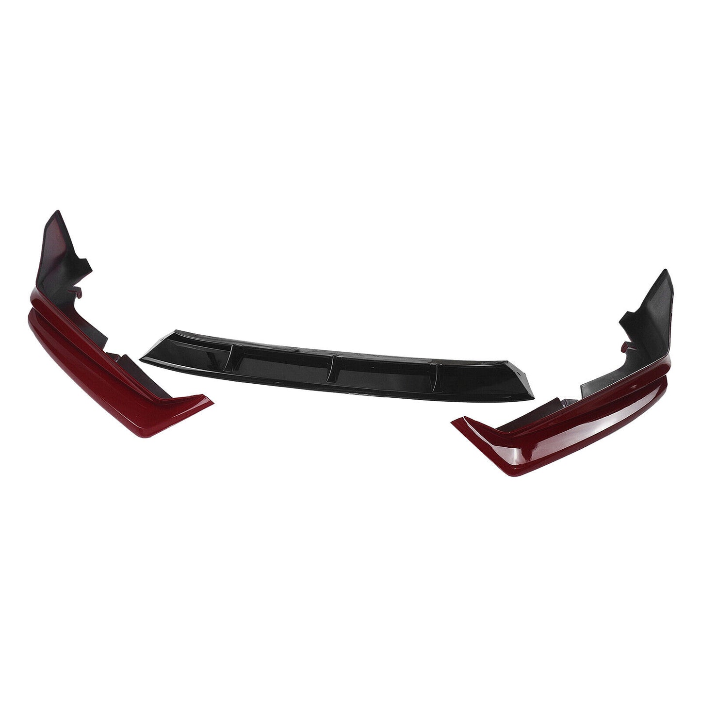 fits Honda Accord YOFER 2021-2022 Front Bumper Splitter Spoiler Lip Black + Red