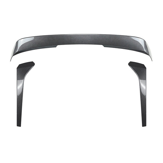 3PCS Rear Trunk Spoiler Lip + Side Spoiler Wing fits VW Tiguan MK2 17-23 CB Look