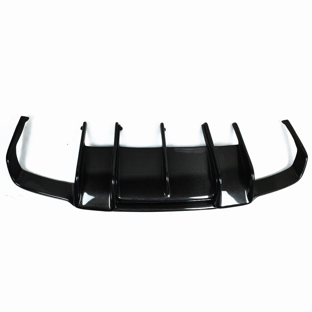 Black Rear Bumper Diffuser Lip fits Benz W218 CLS550 CLS63 AMG 11-14 Carbon Fiber