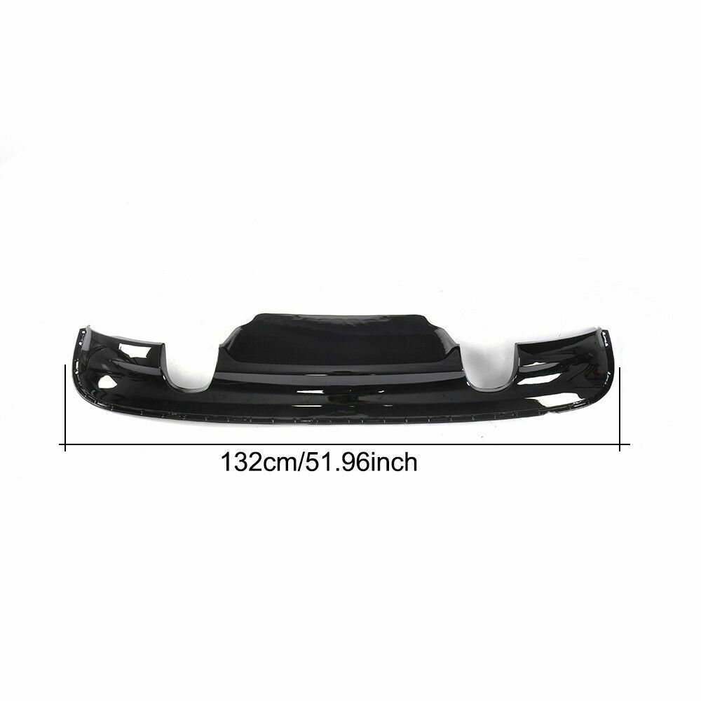 Rear Bumper Diffuser Lip fits Jaguar XF Sedan 2016-2018 Gloss Black UK