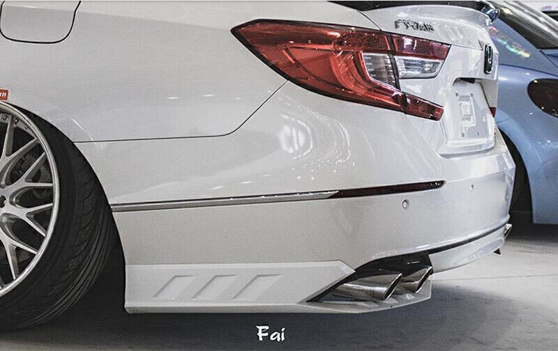 4pcs White Rear Bumper Side Moulding Cover Trim fits Honda Accord 10th 2018-2020