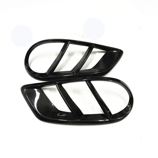 Carbon Fiber Fog Air Vent Cover Trim fits Benz W205 C200 C300 C43 2015-2018