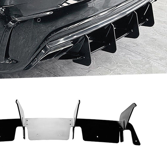 Rear Bumper Diffuser Lip fits Mercedes Benz W176 A45 AMG 13-18 Carbon Look
