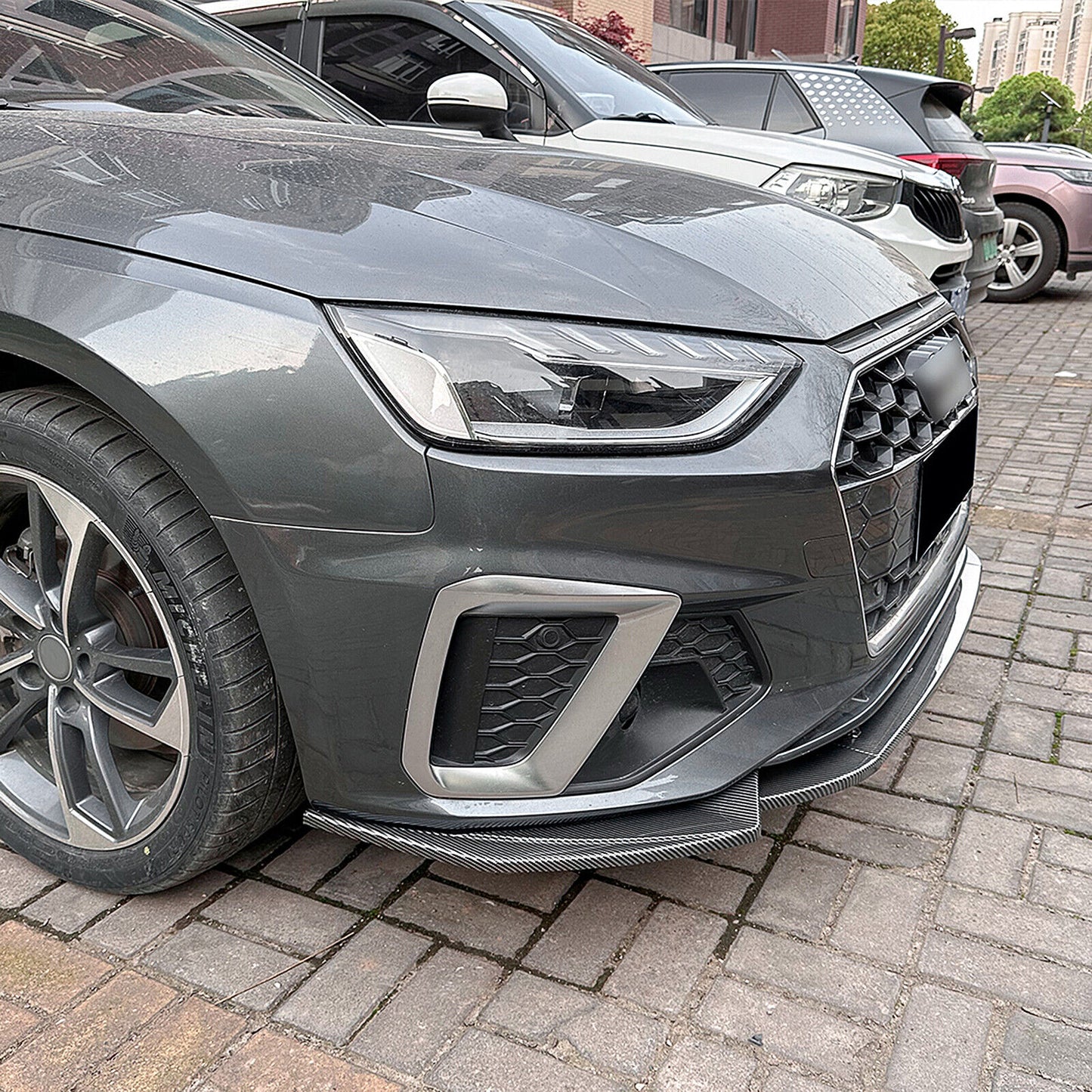 Front Spoiler Splitter Lip Bodykit fits Audi A4 S4 B9.5 Sline 2020-2024 CB Look