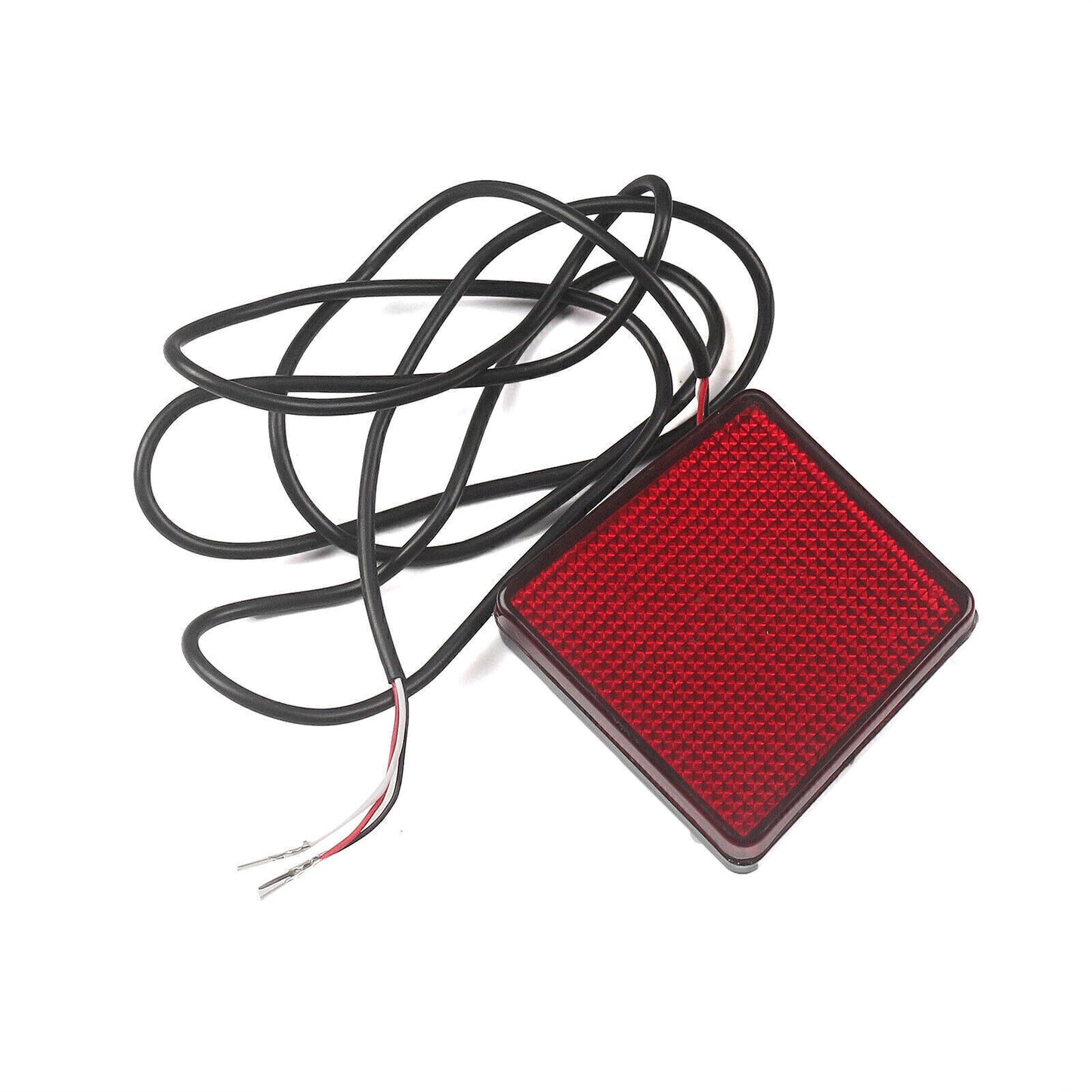 fits Infiniti Q60 2017-22 ABS Rear Bumper Diffuser Lip With LED Light Carbon Look