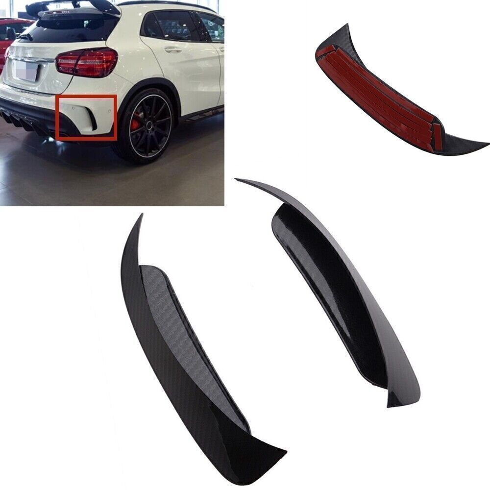 Rear Spoiler Canard Air Vent Cover Trim fits Mercedes Benz GLA250/GLA45 Black